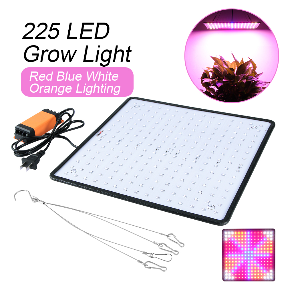 Led crescer painel de luz espectro completo com ir & uv planta crescente lâmpadas para plantas de interior hidropônico estufa: 4color light US