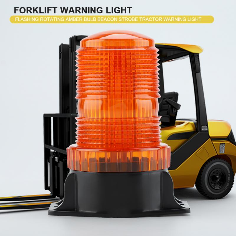 DC10-110V 15W LED Flashing Light Rotating Beacon Forklift Warning Strobe Car Truck Emergency Warning Light Signal Indicator Lamp