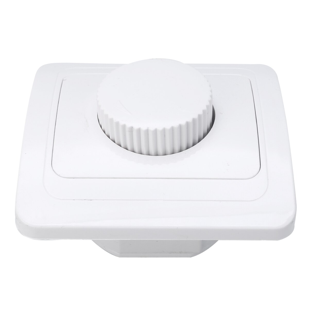 Adjustable Wall Mount Rotary Knob Switch LED Dimmer Switch Controller White Plastic For Light Lamp Turning Dimmers 80*80mm