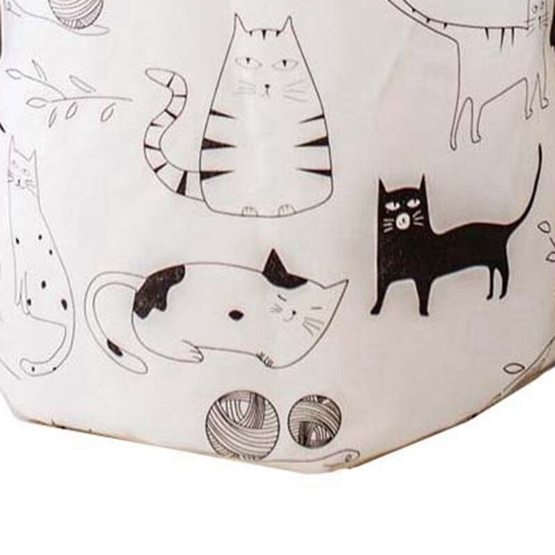 Wasmand Wasmand Opslag Bin Organisatie Inklapbare Wasmand Kat Print Speelgoed Opbergdoos