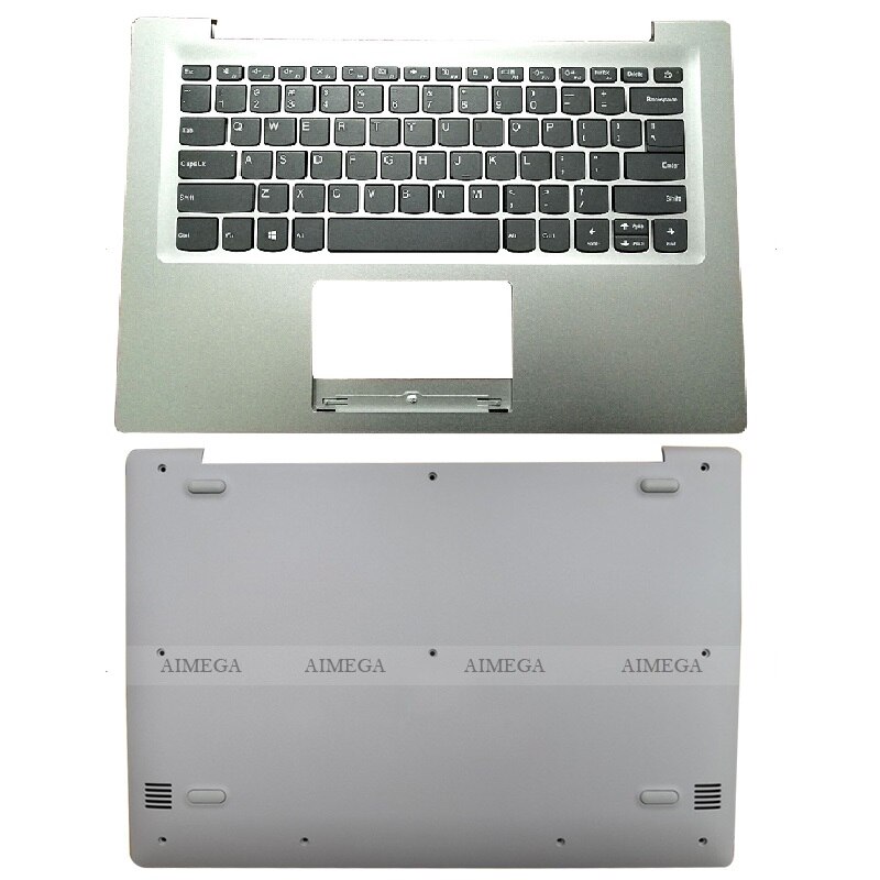 Coque pour ordinateur portable Lenovo Ideapad 120S-14IAP S130-14IGM, coque arrière/lunette avant/charnière/repose-paume/boîtier inférieur
