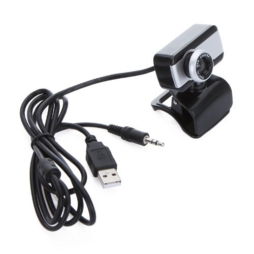 USB 2.0 50,0 M HD Webcam Kamera Web Cam mit MIC für Computer-Desktop PC Laptop (Silber)