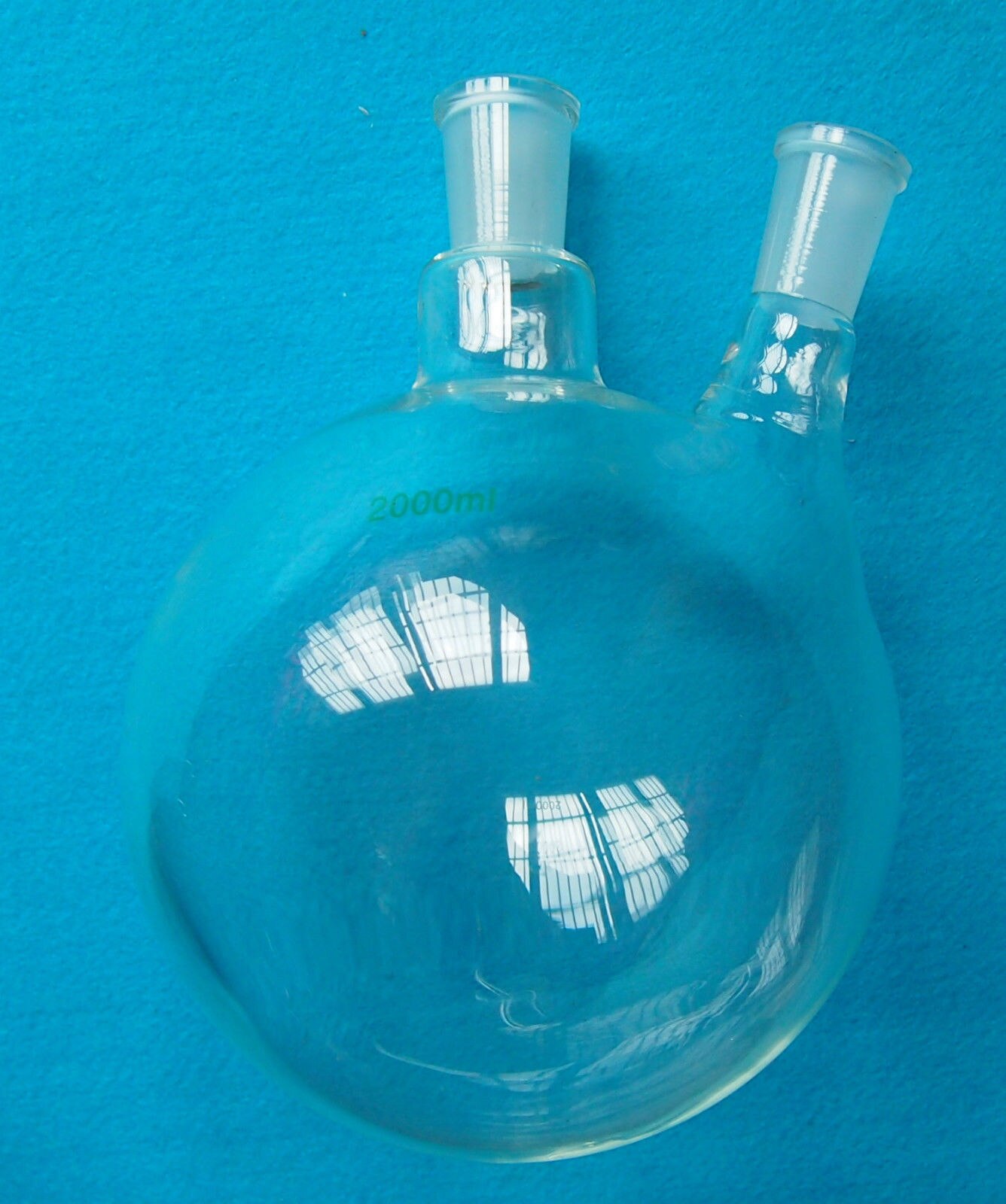 2000ml,24/40,2-Neck,Round Bottom Glass Flask,2L Reaction Vessel,Double Necks