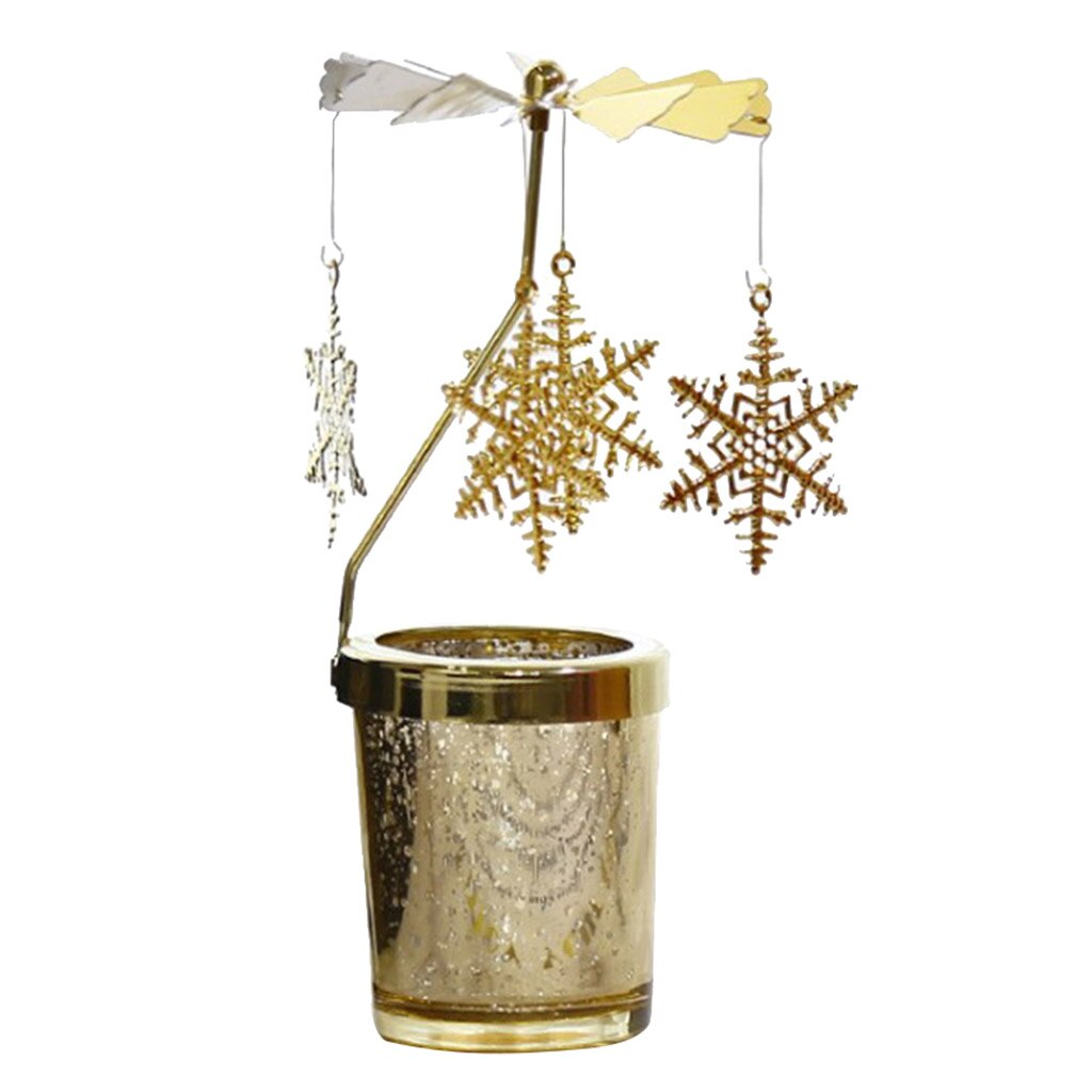 Metalen kandelaar kerststijl draaibare kaarsenhouder standaard theelichthouder hanger theelichthouder standaard