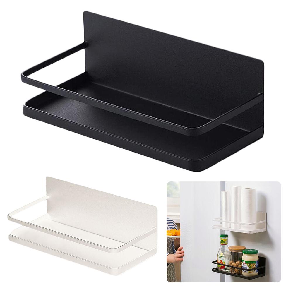 Étagère magnétique en acier inoxydable, solide et Durable pour le stockage des épices au réfrigérateur, organisateur de cuisine, étagère d&#39;assaisonnement