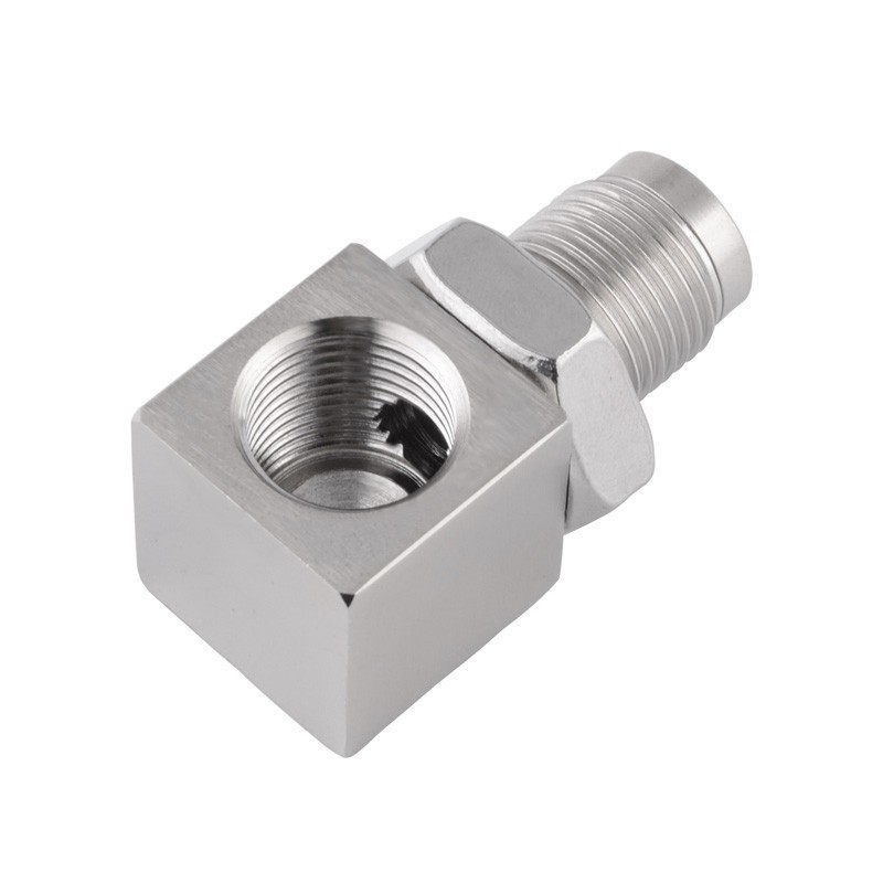 SPEEDWOW Universal Oxygen Sensor Extender 90 Degree 02 Bung Extension Catalytic Converter O2 Oxygen Sensor Spacer