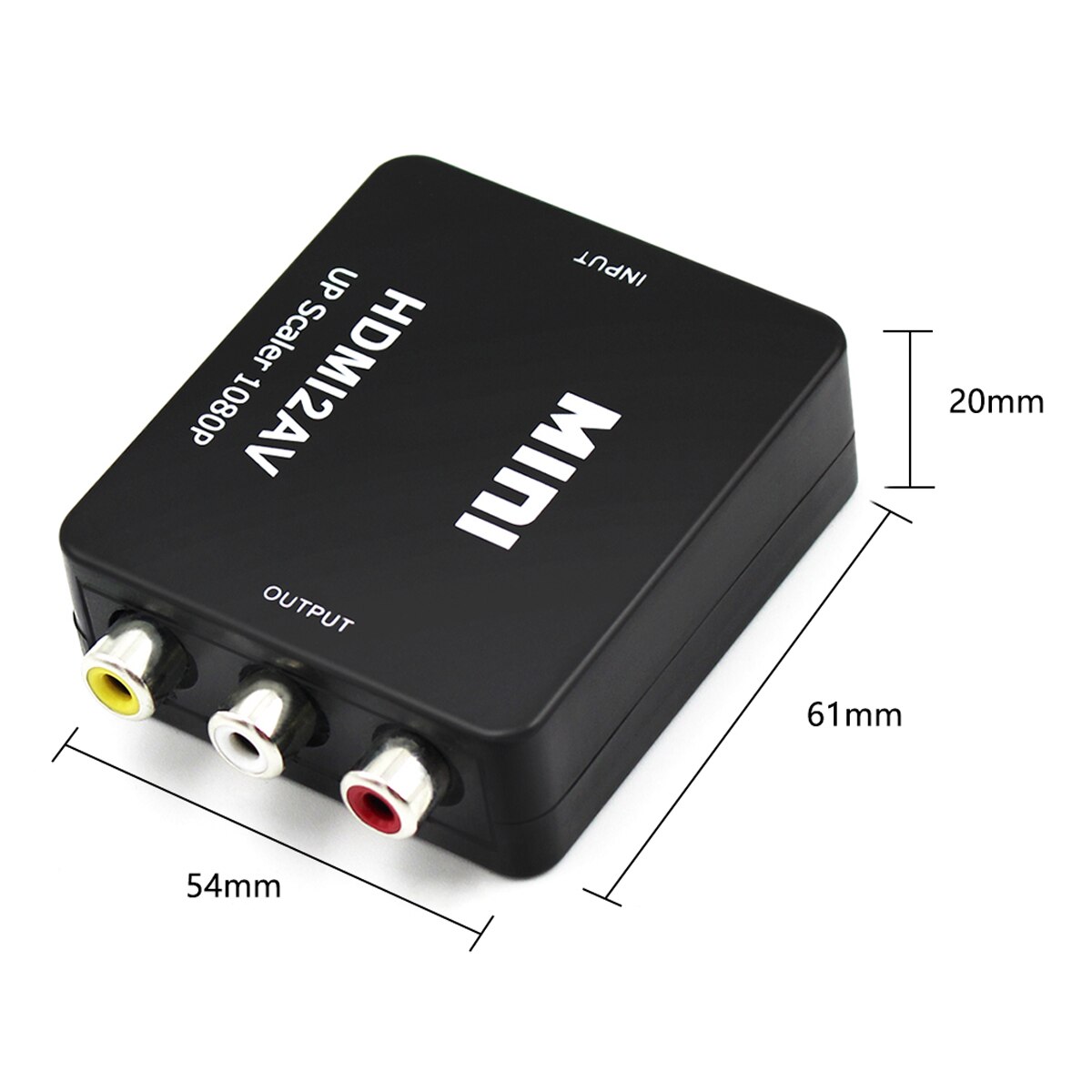 Hdmi Naar Av Scaler Converter Box Hd Video Composiet Adapter Hdmi Naar Rca Av/Cvsb L/R Video