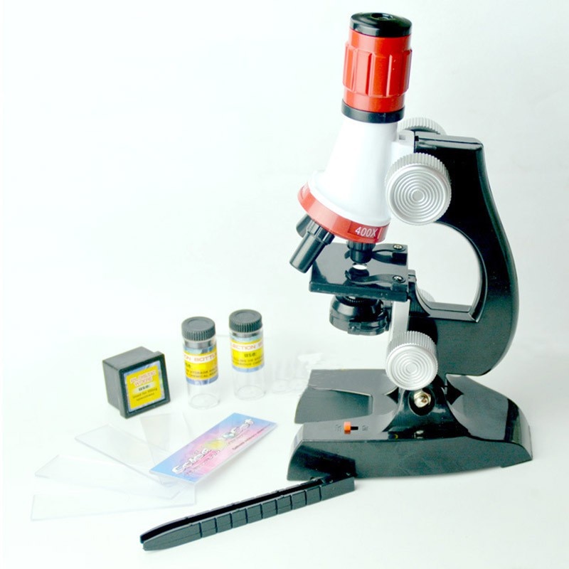 Kinderen Stereo Wetenschap Microscoop 1200x Zoom Biologische Microscoop Kit Verfijnde Wetenschappelijke Instrumenten Educatief Speelgoed Voor Kind