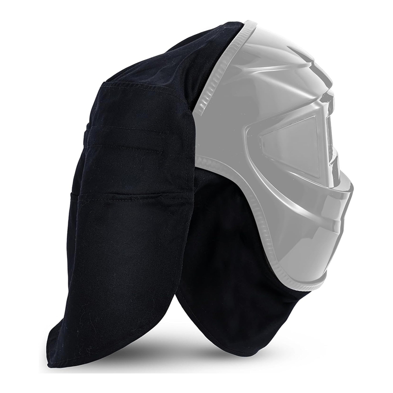 2-delige lashelmhoes en helmlabelset, lasaccessoires met perspassingsafdichting voor nekbescherming voor lassen: Default Title