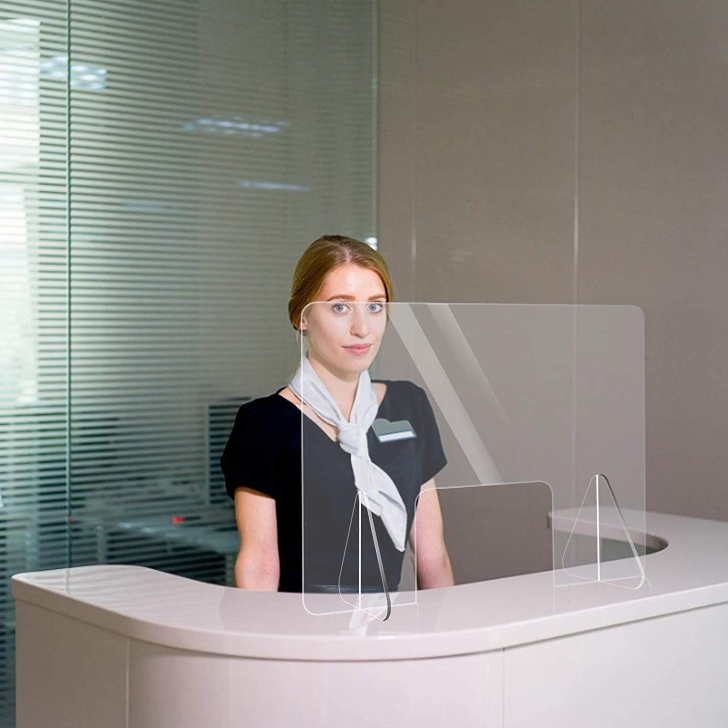 16 zoll x 16 zoll Plexiglas Schild Klar Acryl Niesen Bildschirm Schutz Für Zähler, Büro, rezeption Mit Transaktion Fenster