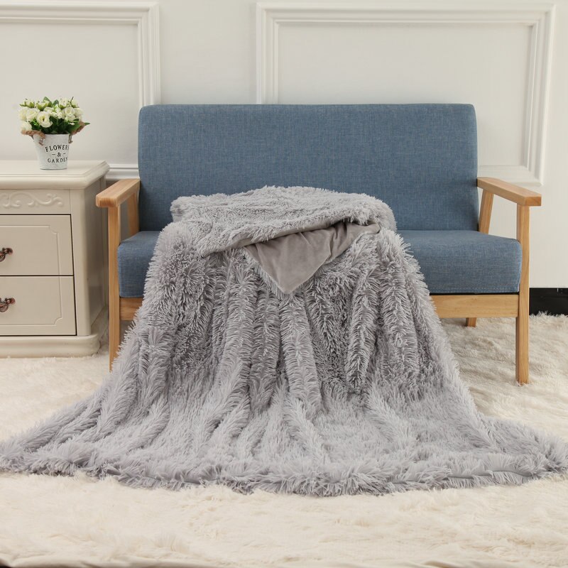 Home Office Sofa Deken Dubbelzijdig Pluche Bed Deken Herfst Winter Warm Thermische Deken Zachte En Comfortabele Deken Voor Auto