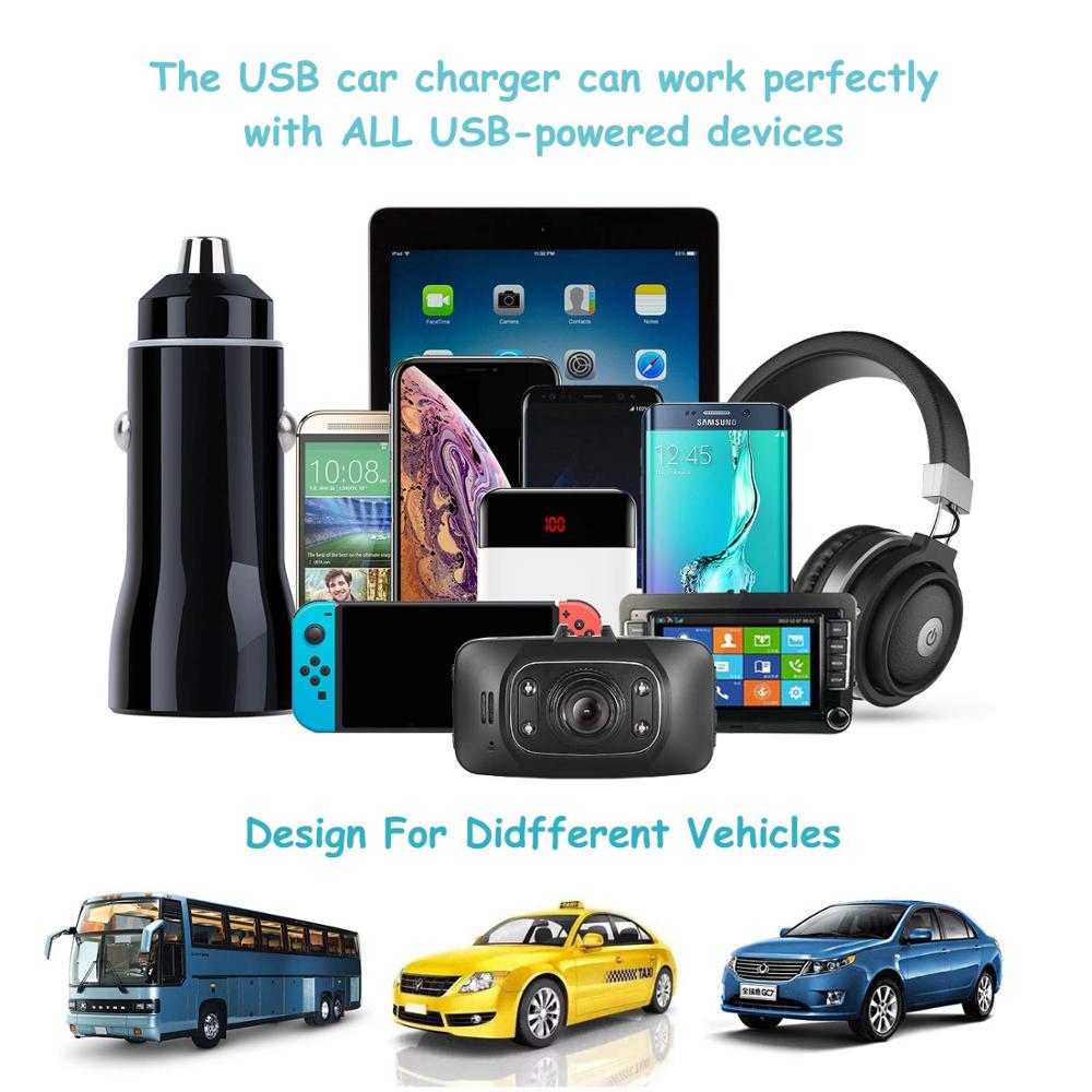 VIKEFON USB Auto Ladegerät Schnell Ladung 3,0 QC 3,0 praktisch USB Typ C Schnelle Ladung für iPhone X Samsung xiaomi Auto-Ladegerät