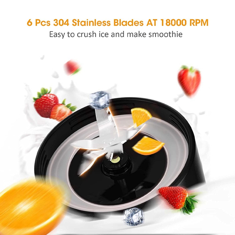 Mélangeur Portable, mélangeur Rechargeable avec bouteille de 500Ml, mélangeur étanche pour Milkshakes et Smoothies, petit presse-agrumes