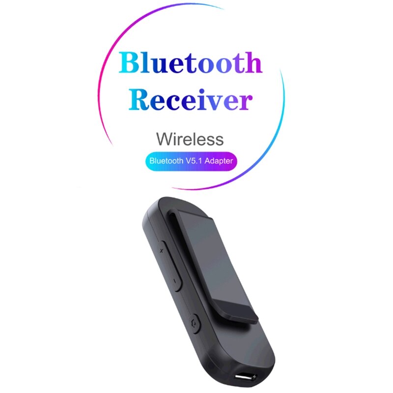 Trådløs adapter bluetooth modtager 3.5mm jack o til bil pc hovedtelefoner mic 3.5 bluetooth 5.0 receptor
