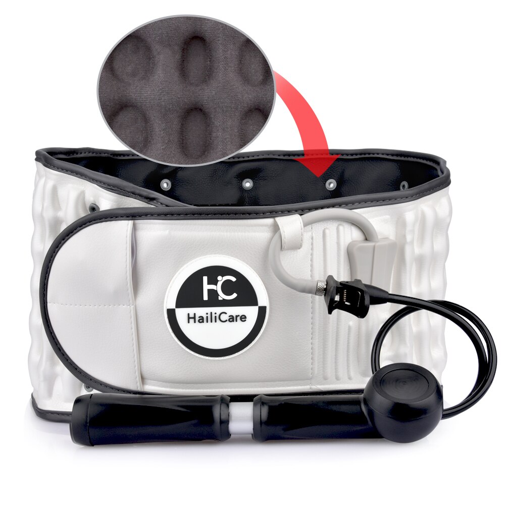 Gezondheid Brace Riem Physio Decompressie Terug Relief Protector Taille Lumbale Tractie Rugpijn Warmte Therapie Pijn Massager Thuis: white