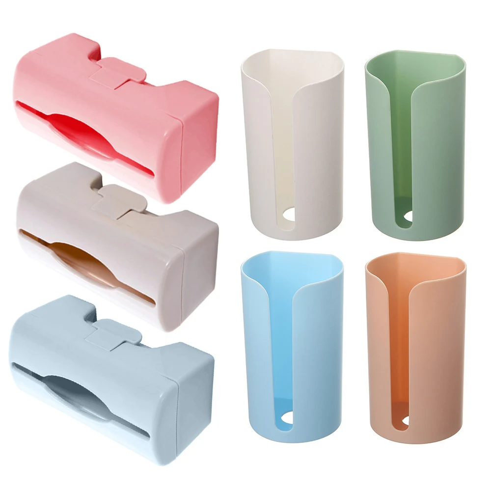 Caja de almacenamiento de bolsas de basura, dispensador de bolsas de basura para cocina, baño, soporte para bolsas de comestibles montado en la pared, contenedor de bolsas de plástico para cocina