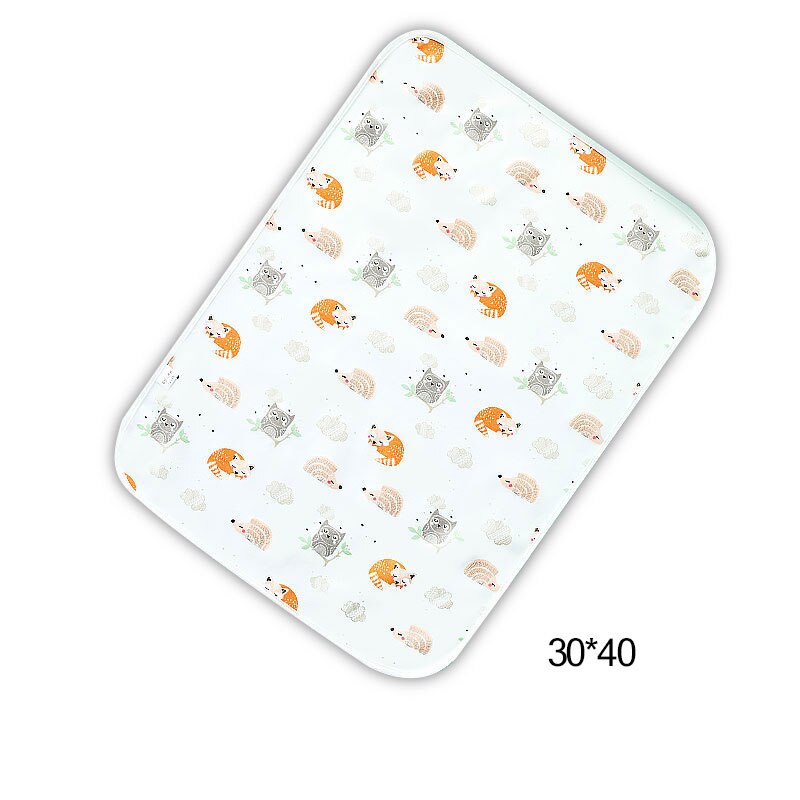 Baby Diaper Changing Mat Infants Portable Foldable Washable Waterproof Mattress Travel Floor Mats Cushion Reusable Pad Baby Care: 30x40cm 1