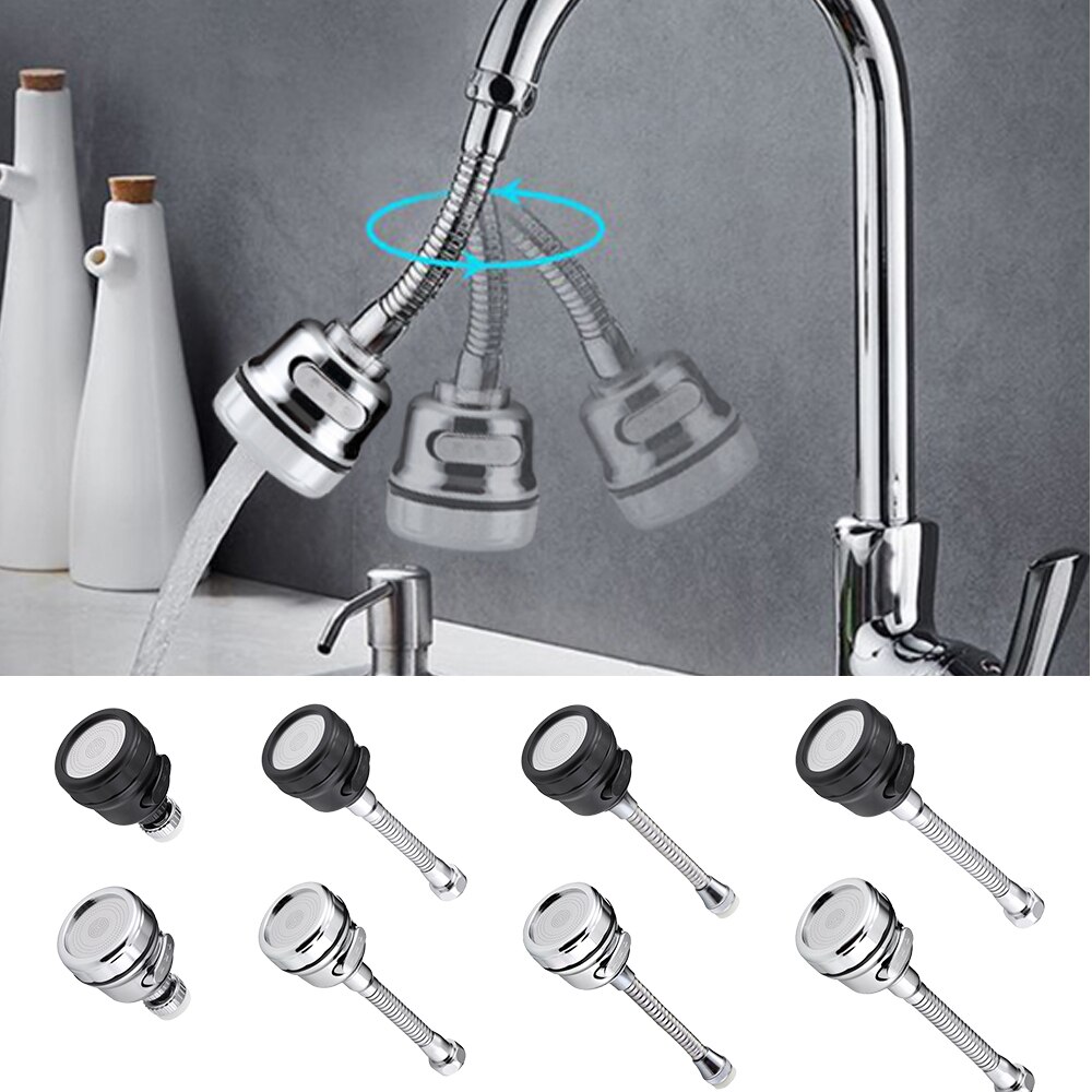 Keukenkraan hoge druk verlengstuk draaibare kraanbeluchter waterbesparende kraan mondstuk adapter badkamer wastafel accessoires keuken