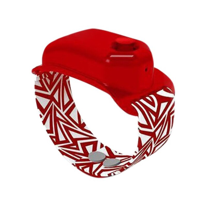 Hand Sanitizer Dispensing Portable Bracelet Wristband Wearable Hand Sanitizer Dispenser Pumps Soap Dispenser 10ML: red