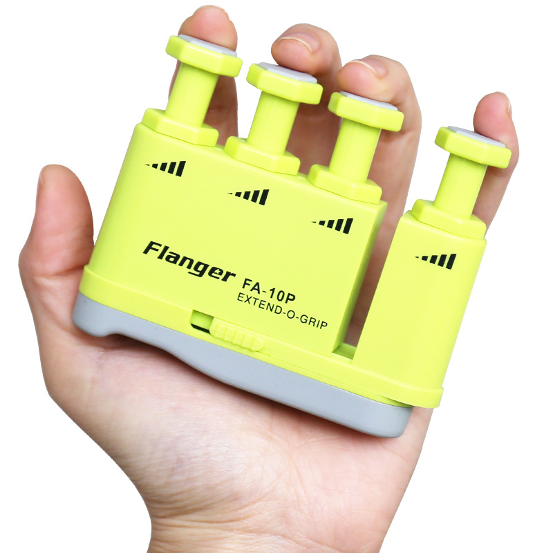 Finger Trainer Exerciser Hand Grip Finger Piano Guitar Finger Sensitivity Strength Practice Trainer finger strengthener gripper: Yellow