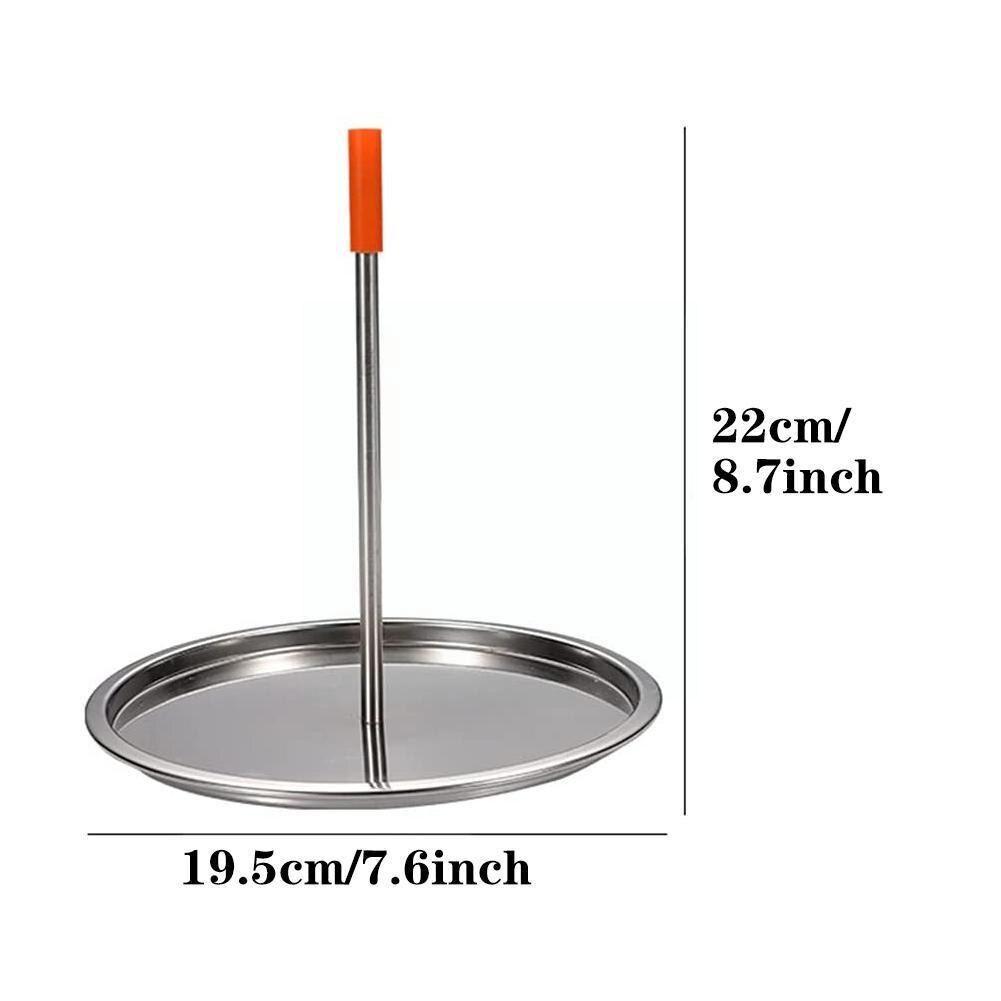 Brochette Verticale BBQ En Acier Inoxydable - 3 Pointes, Base Stable Avec Poignée, Pour Poulet, Poisson, Viandes