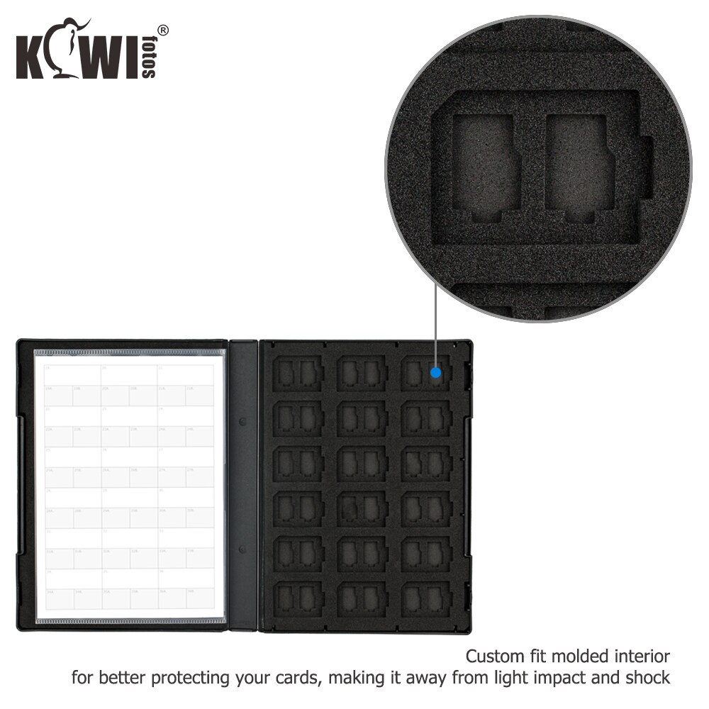 108 Slots Memory Card Case Holder Storage Organizer for SD SDHC SDXC TF MSD MicroSD MicroSDHC MicroSDXC Card for DSLR Mirrorless