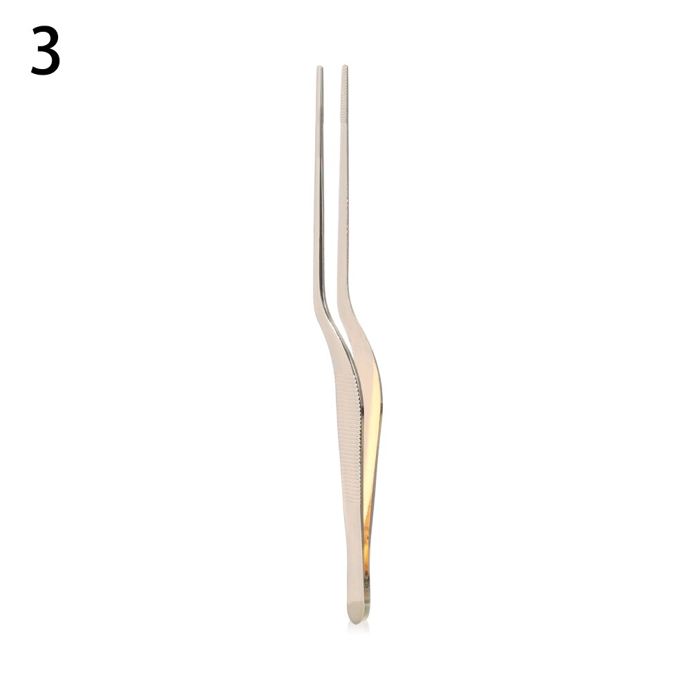 Pinzas de cocina de acero inoxidable, tenacillas portátiles para barbacoa, Picnic, cocina: 3