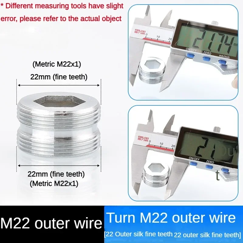 Kranadapter 24 omdreining 16 18 20 22 24 26 28 30 32mm innvendig og utvendig fintannet krankonverteringsgjengetilbehør: Rosa