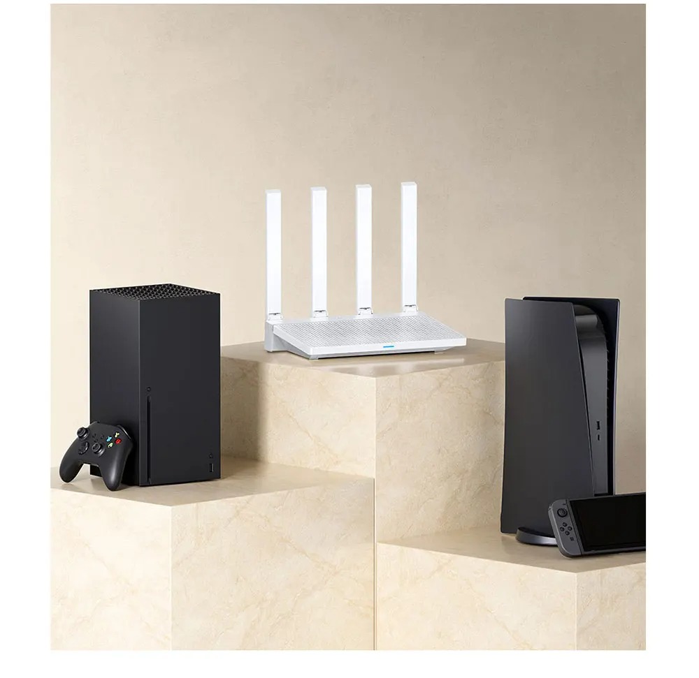Oryginalny router xiaomi  ax3000t 5 ghz, szerokopasmowy, 160 mhz, procesor 1.3 ghz, szybkie połączenie nfc do gier w domu i biurze.
