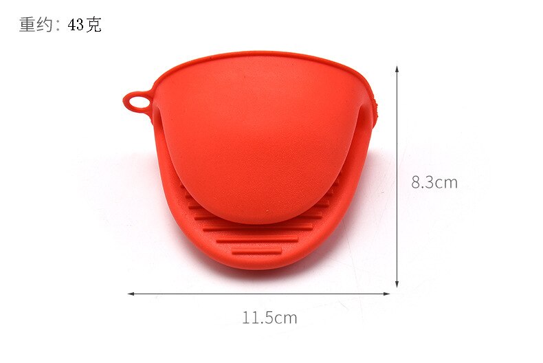 Silicone Kitchen Organizer Isolated Pot Heat Pliers Microwave Oven Gloves Clip Plate 1 PCS Anti-scald Thicken Bbq Gloves