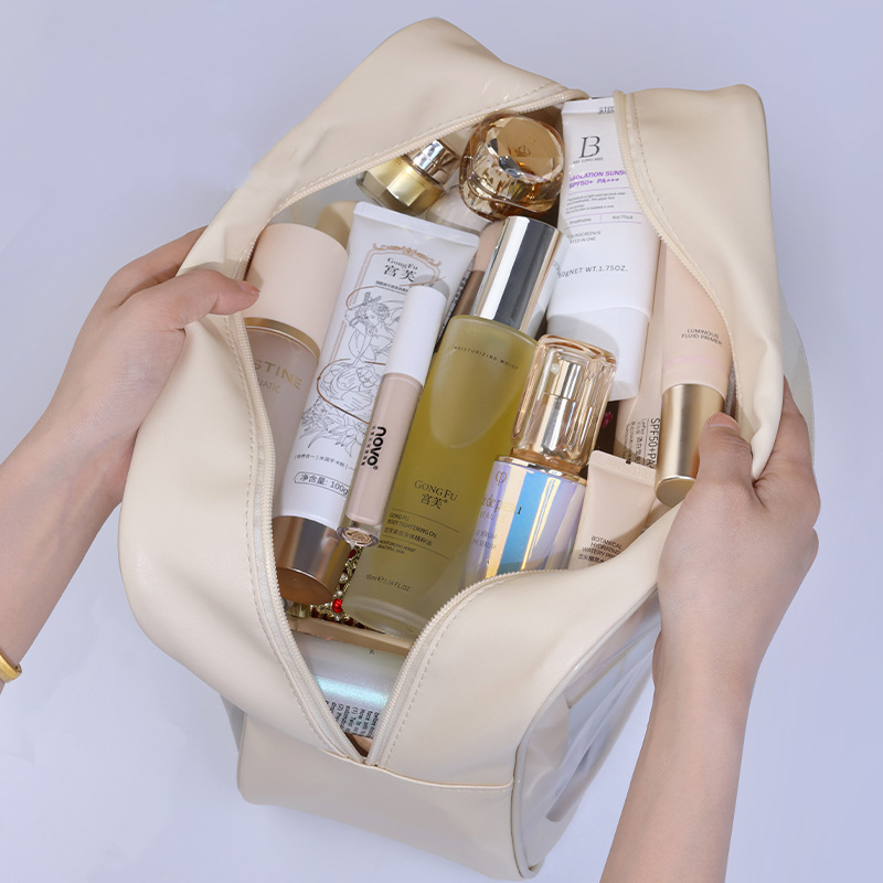 Cosmetic bag female portable advanced travel large-capacity waterproof cosmetic storage bag box wash bag