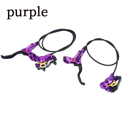 Zoom Mtb Fiets Hydraulische Rem Geïntegreerde Olie Rem Schijfrem Mtb Fiets Voor/Achter Hydraulische Schijfrem: purple front-rear