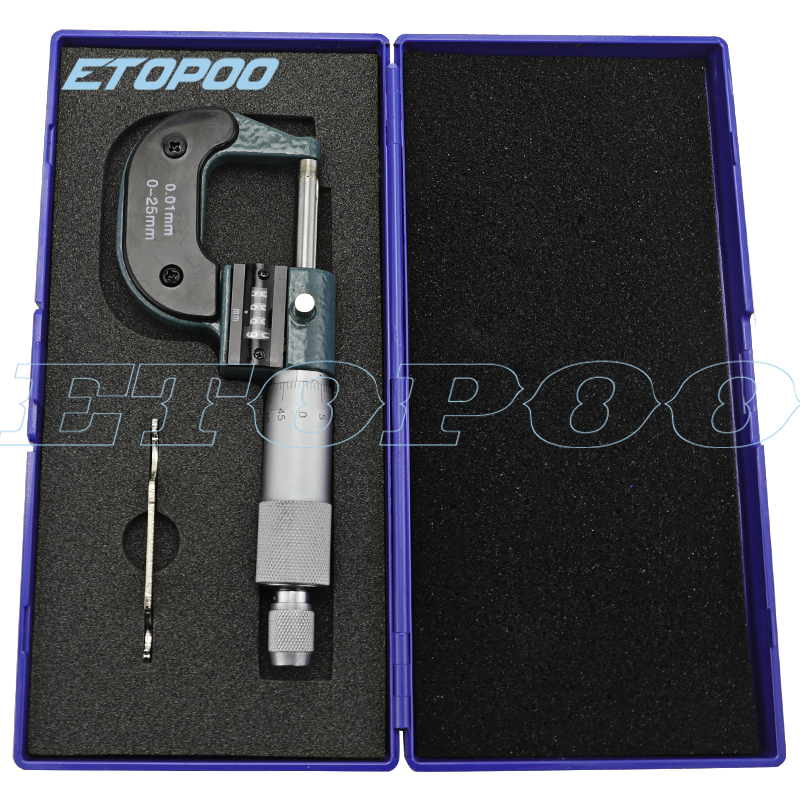 0-25mm micrometer with counter read digital Micrometer counter micrometer