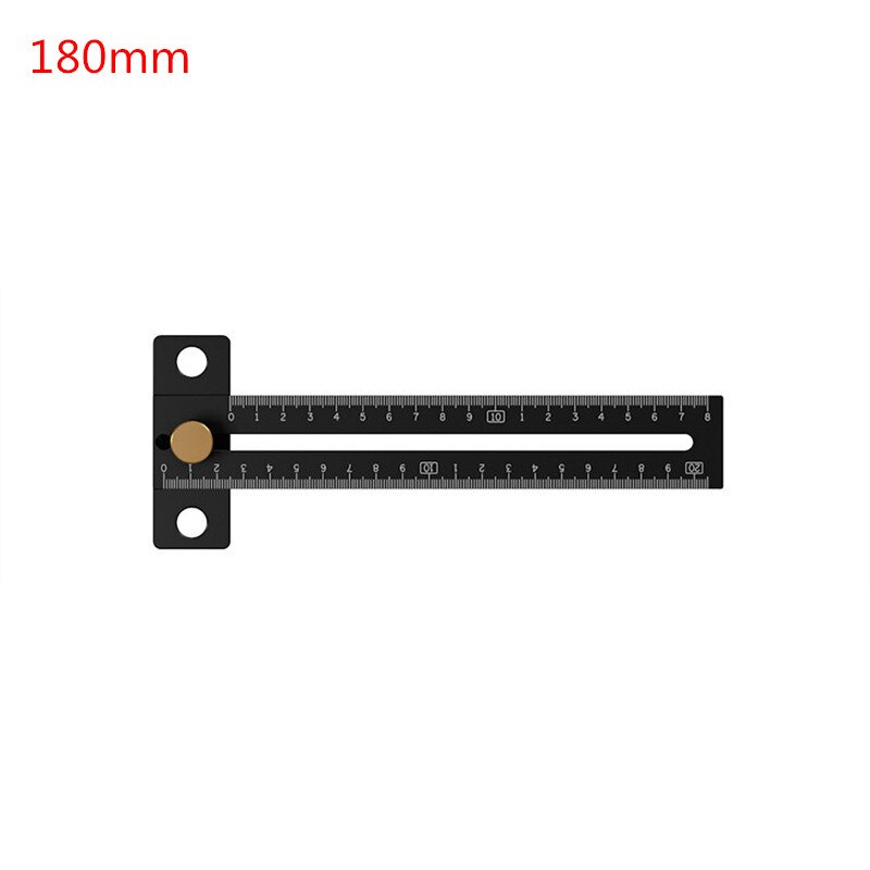Woodworking Scriber Ruler T-type Hole Ruler Scribi... – Grandado