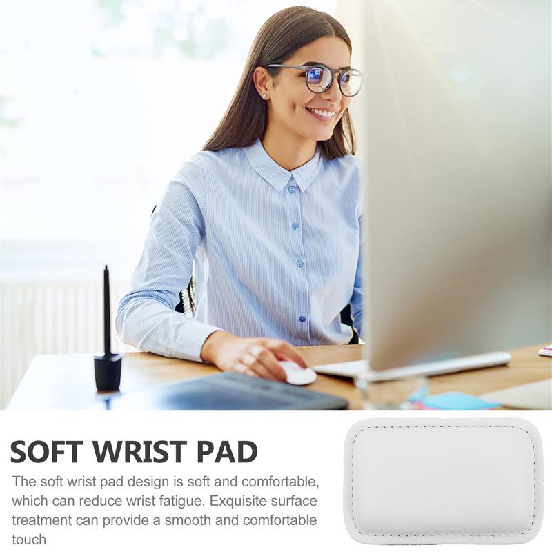 Computer Mouse Hand Rest Leather Wrist Hand Rest Mouse Keyboard Elbow Rest Support Pad Anti-Skid Wrist Cushion Pain Relief