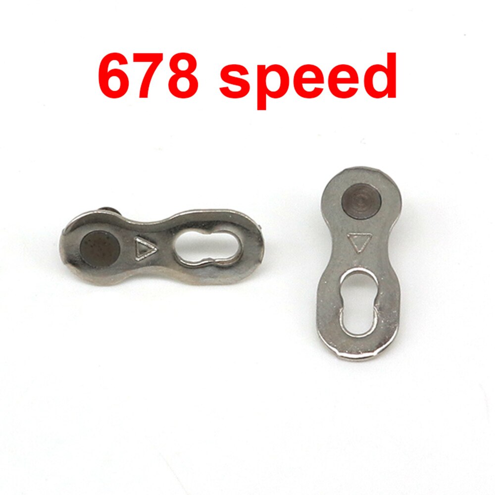 Correntes de bicicleta de estrada e de montanha, conector de corrente de bicicleta para 6/7/8/9/10, 1 par peças de bicicleta para corrente mestre rápido, velocidade rápida: 678 speed