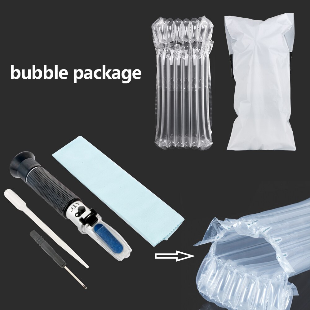 RZ Refractometer Salinity Meter Auto Refratometro Tester 0-100% Brix RZ118 Aquarium Refractometer Salt Hydrometer: RZ118-BUBBLE