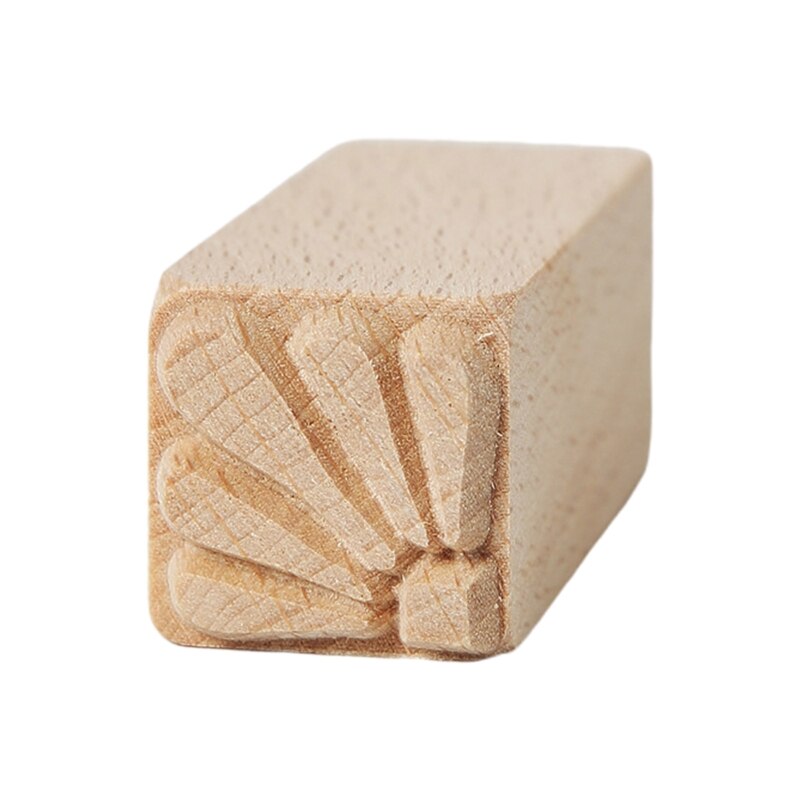 Houten Aardewerk Stempel Diy Klei Gereedschappen Postzegels Modellering Patroon Stempel 101A: 07