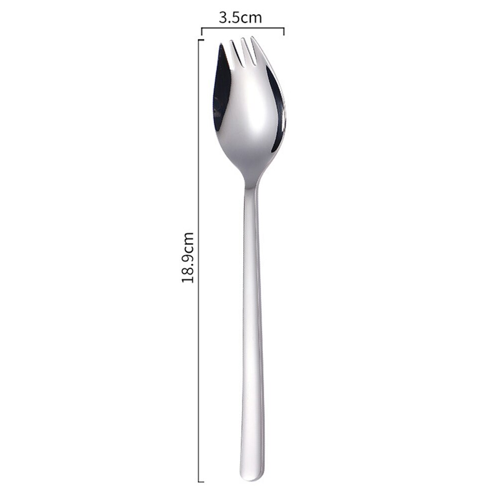 2 in 1 Multifunction Spork Spoon Fork Noodle Fruit Salad Kitchen Restaurant Tool