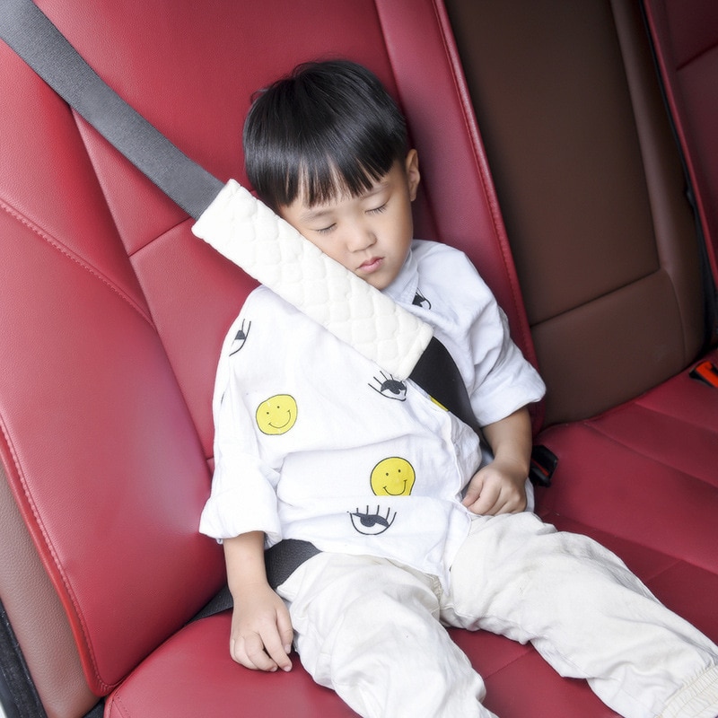 Eafc baby børn sikkerhedsrem tykt plys stof bil sikkerhedsseler pude blød skulderbeskyttelse pad pude hals sikkerhedssele