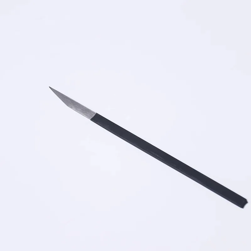Keramik Werkzeuge Teekanne machen gebogenes Mund messer weißes Stahl messer DIY Reparatur leere Löcher und Schnitzereien Tonne Skulptur Werkzeuge: Licht Grau