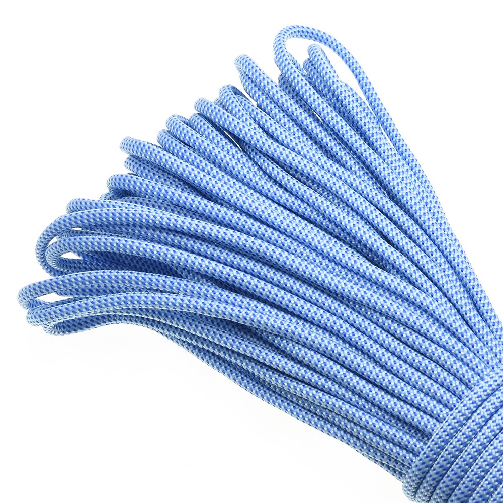 1 Stück 100ft 550 Paracord Fallschirm schnur Schlüsselband Mil spez Typ III 7 Strang Kern zum Klettern Camping Schnallen Armbinde: Weiß