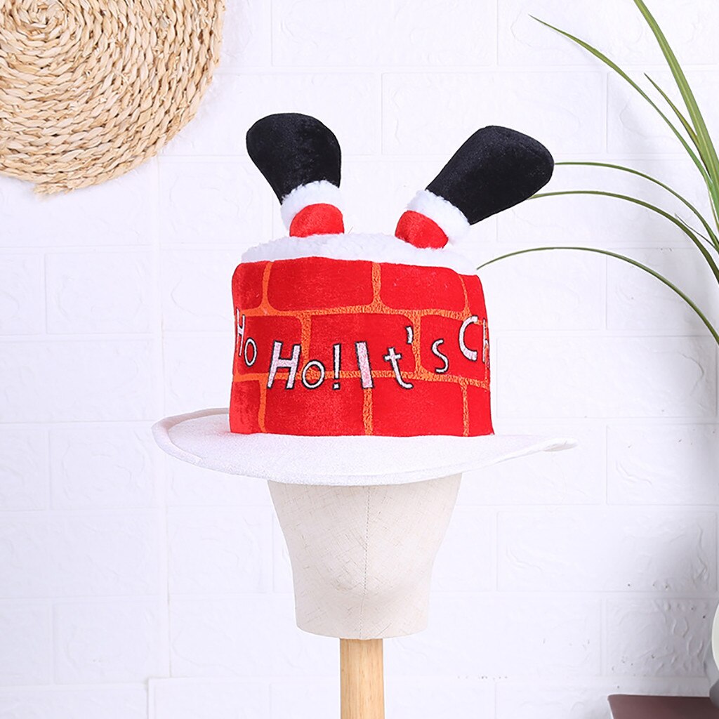 Volwassen Kerst Rode Broek Cap Kinderen Volwassen Kerstmuts Schoorsteen Hoed Ad