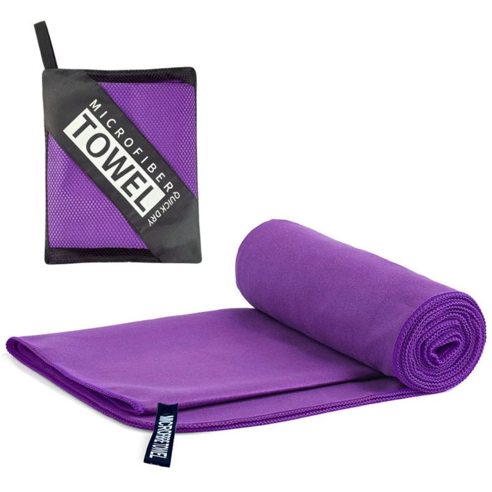 Toalha de secagem rápida de microfibra dupla face veludo toalha de fitness yoga de secagem rápida 40*80cm fibra ultrafina yoga: Rosa