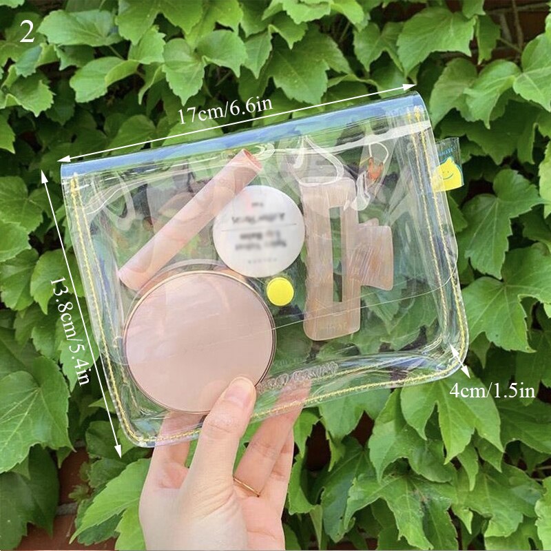 eins Korea Stil Klar Zitrone Bleistift fallen Datei Tasche PVC Wasserdichte Stift Tasche Tragbaren Kosmetik Tasche Schreibwaren Lagerung Bleistift fallen: 2
