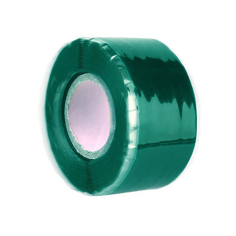 Super Strong Silicone Fiber Duct Tape Water Pipeline Scotch Repair Tape Self-fluxing Waterproof Adhesive Tape: 02 Green