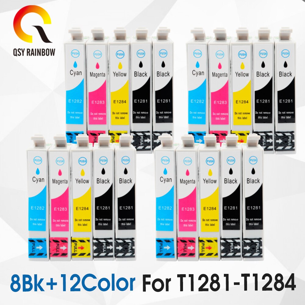 Cartuchos De Tinta T1281 T1284 Para Impresora Epson Stylus Sx125 Sx130 Sx230 Sx235w Sx420w 9724