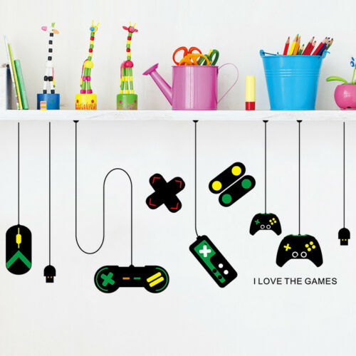 Gamer Console Joystick Muursticker Jongen Meisje Video Game Slaapkamer Room Decor Decal