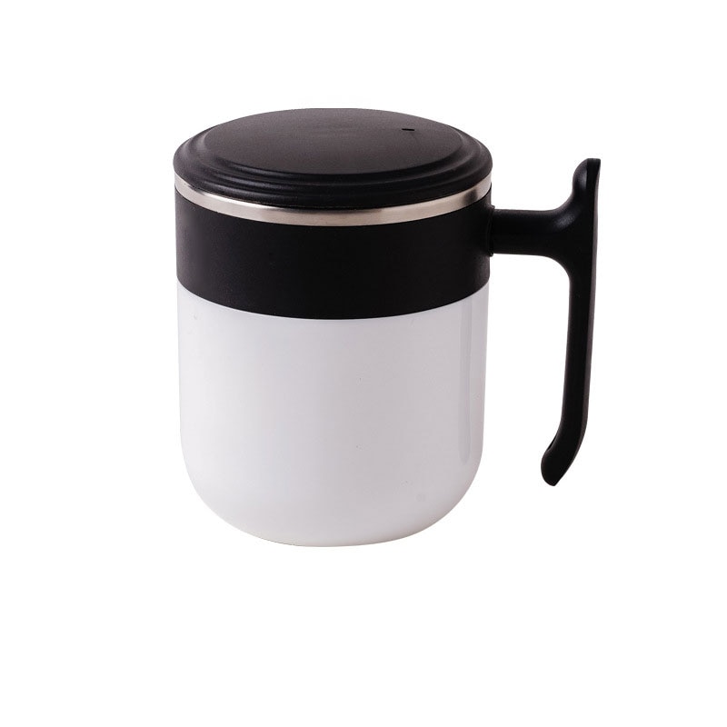 Coffee Mug 300ml Stainless Steel Surface Cup with Lid Lazy Automatic Self Stirring Mug Double Insulated Smart Cup
