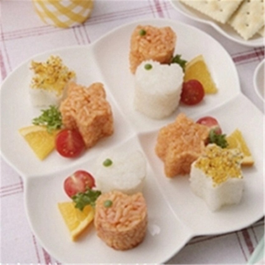 1pc harts-sushiformar stjärnhjärta blomformade risbollsformar kök gör-det-själv handgjorda sushiformar sushiverktyg 101*98*45mm